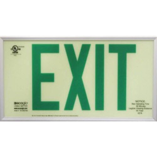 CAD Drawings BIM Models Ecoglo Inc. EX Standard Series Luminous Exit Signs